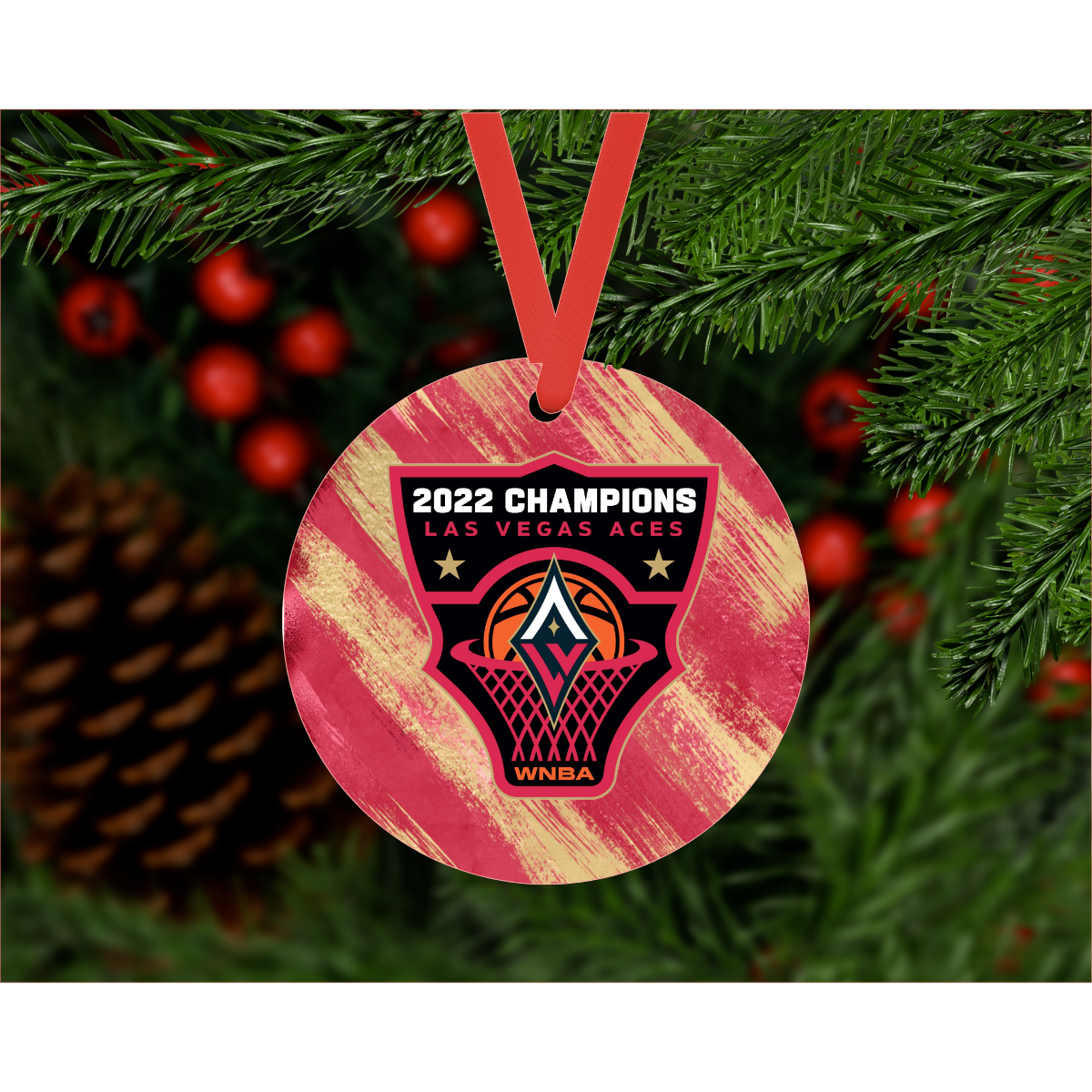 Double Sided Aluminum Ornament , Aces, Knights, Las Vegas, Custom Ornaments, Ornaments with your pictures, Customized Christmas Ornament
