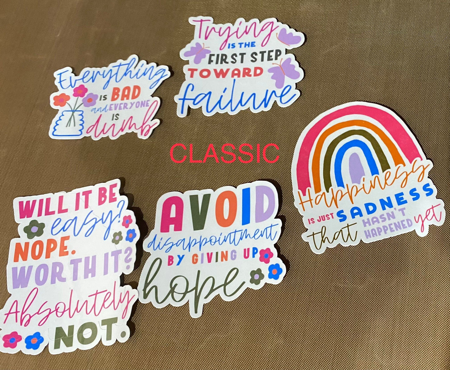 Demotivational Stickers