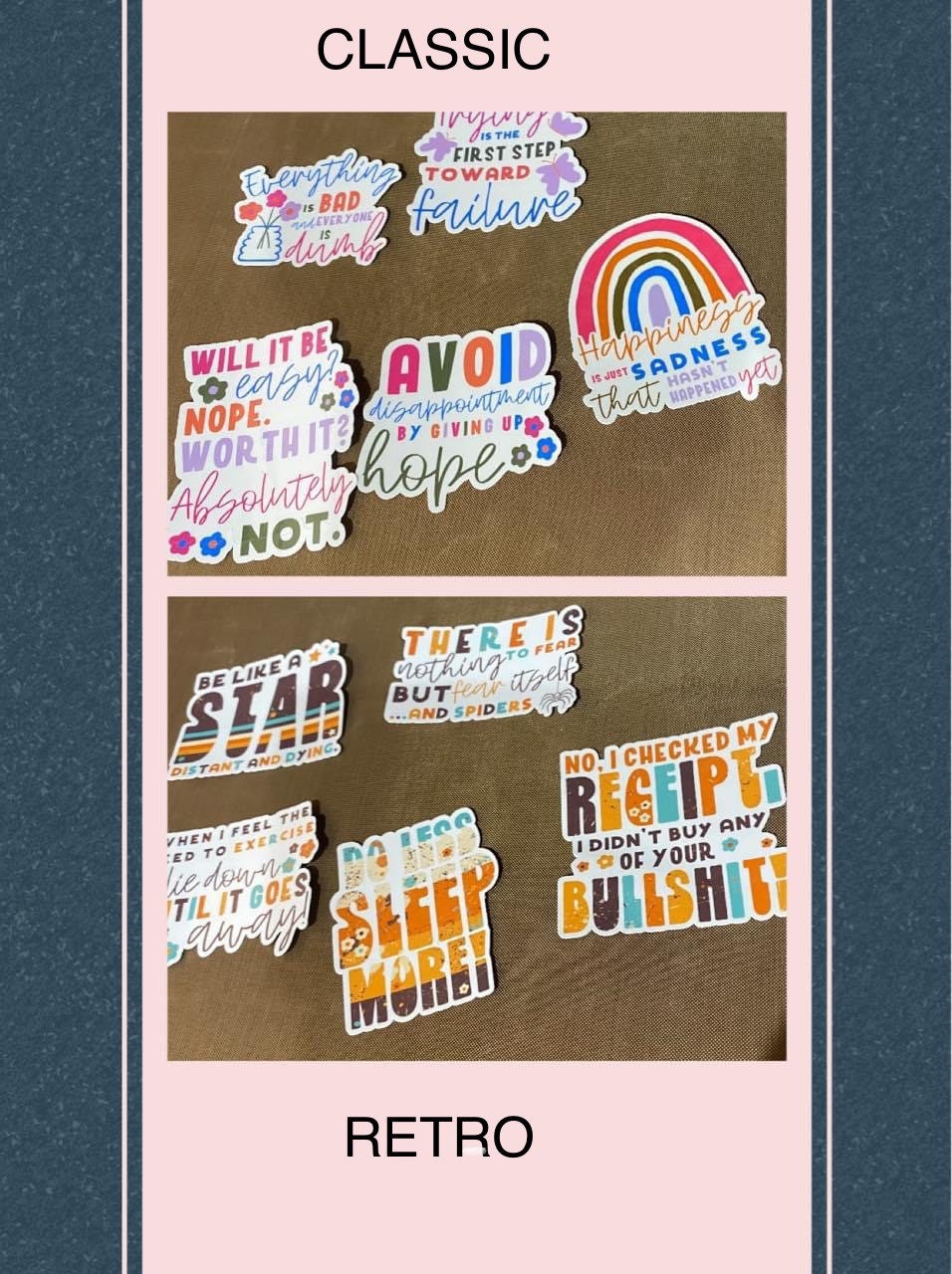 Demotivational Stickers