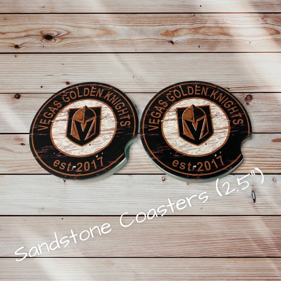 Sandstone Car coasters (2.5”) (set of 2)