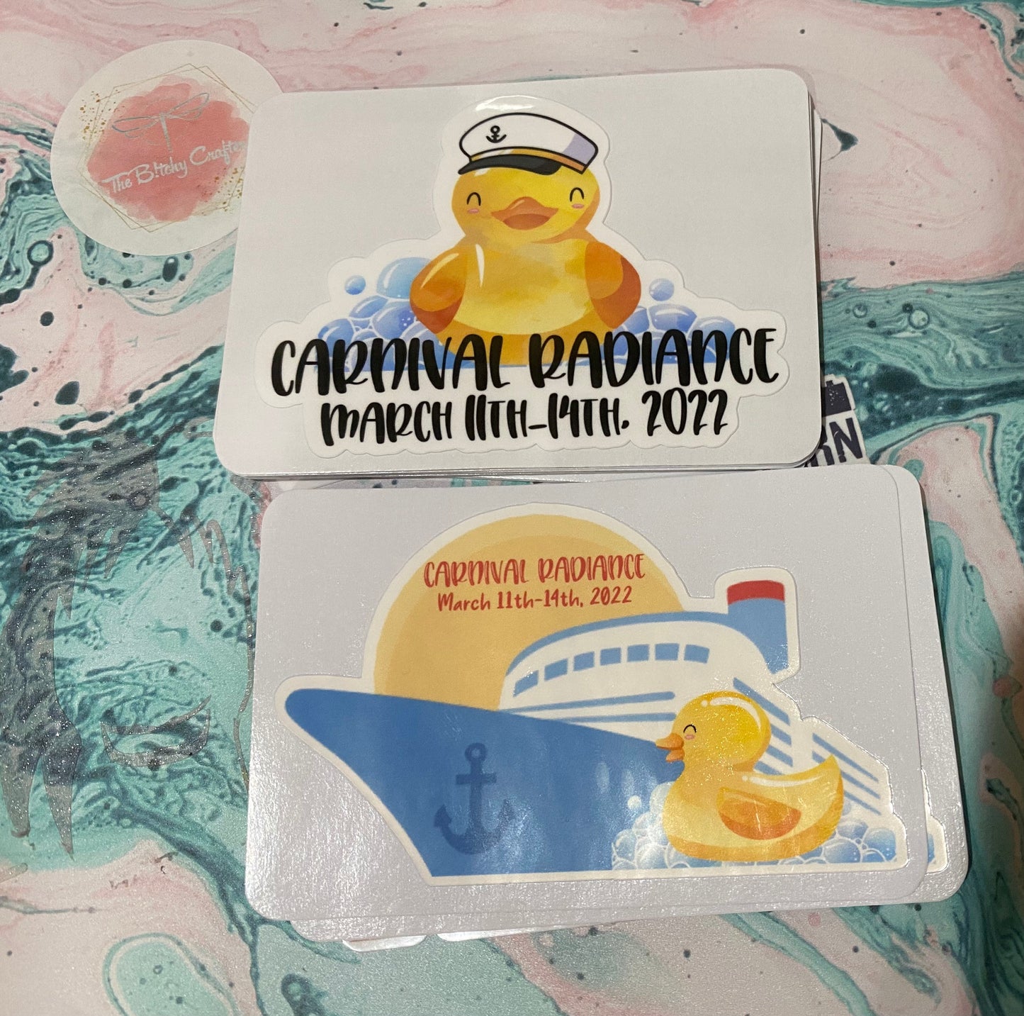 Cruise Duck personalized stickers | You’ve been Ducked | Personalized with cruise ship names and dates | carnival | Norwegian cruise lines |