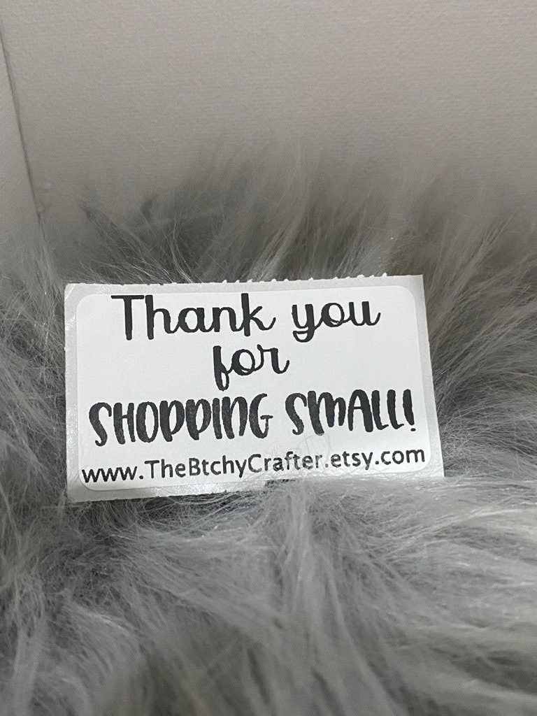 Custom Thank You Labels 1.25" x 2.25" | Shop Small stickers | business packaging stickers | personalized 25 Stickers | Small Business Labels