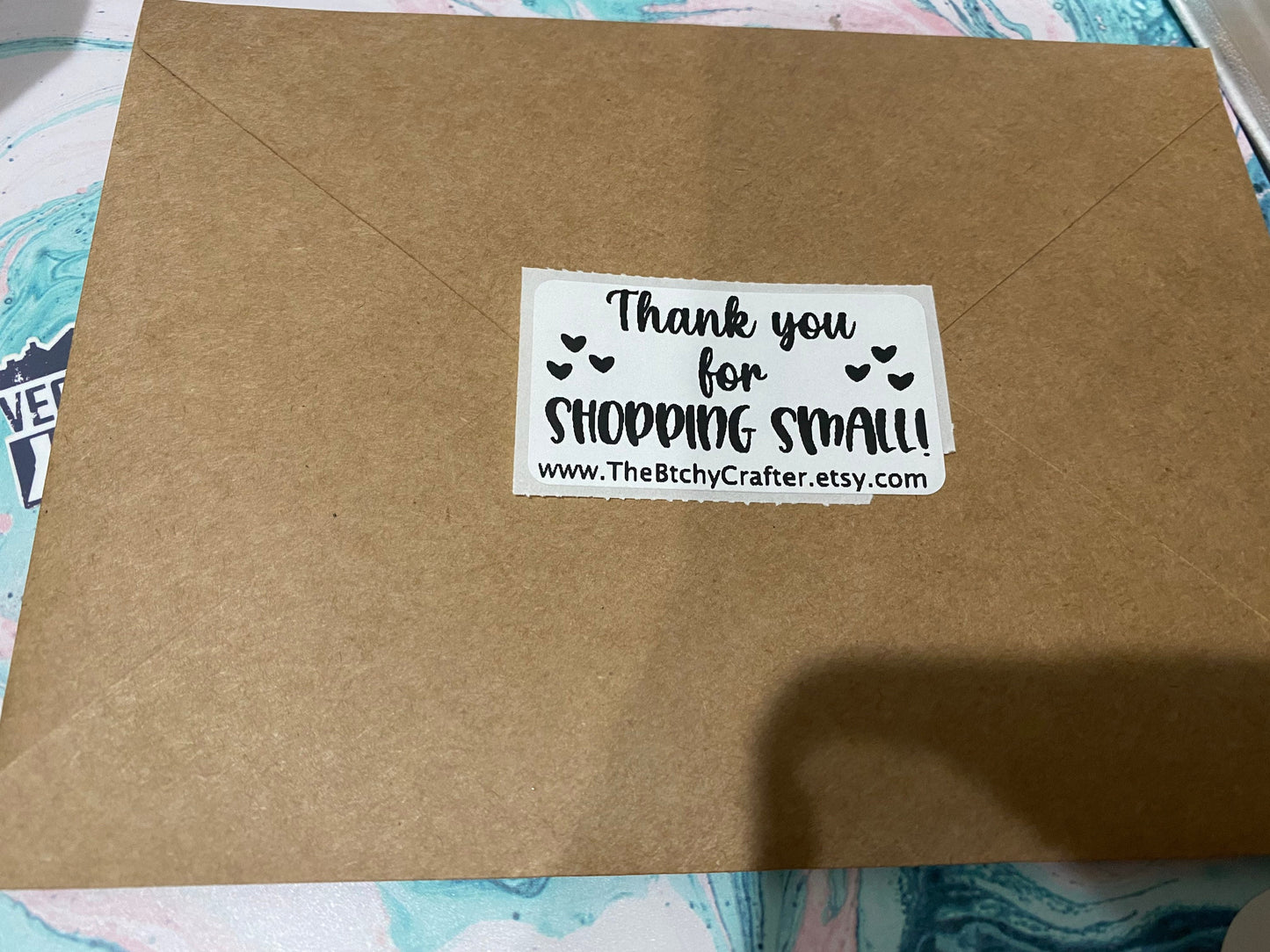 Custom Thank You Labels 1.25" x 2.25" | Shop Small stickers | business packaging stickers | personalized 25 Stickers | Small Business Labels