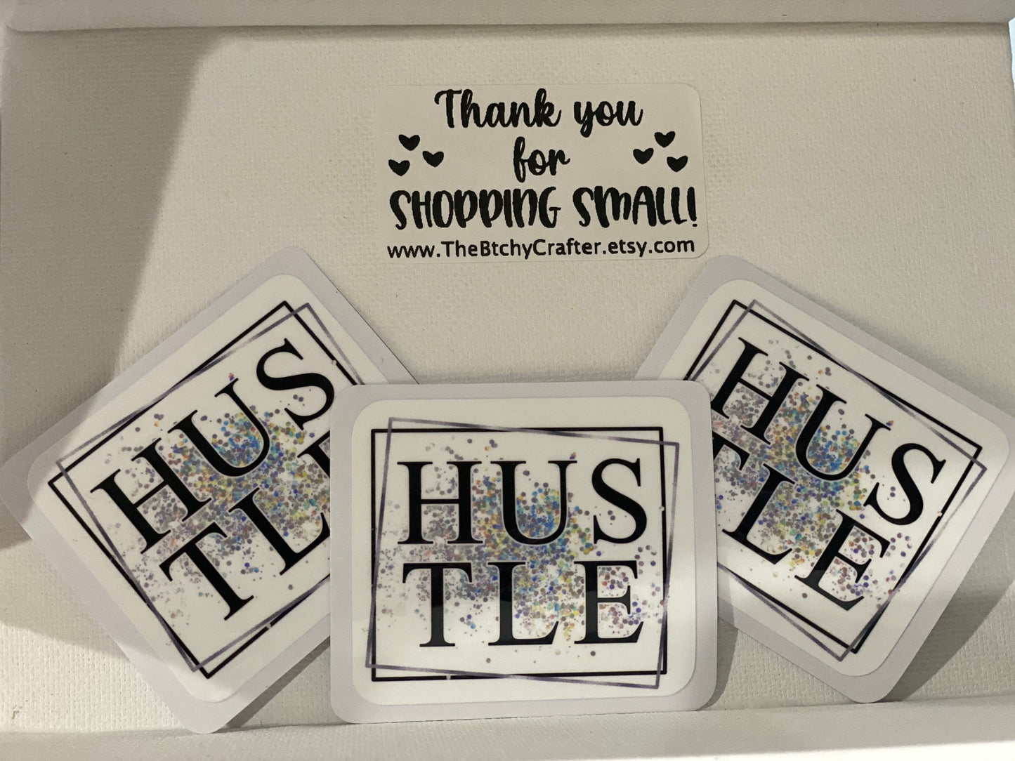Hustle | Small Business | Get it done | Water Bottle Decal | Tumbler Decal | Laptop Decal | Phone Case Decal |