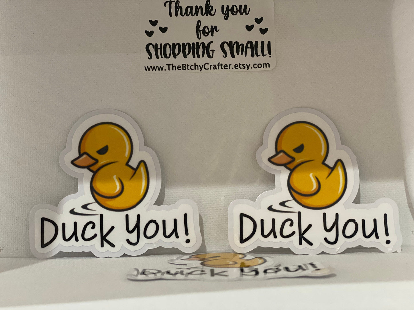 Duck You die cut sticker | Auto correct | rubber duck sticker | Tumbler Decal | Laptop Decal | Water bottle decal