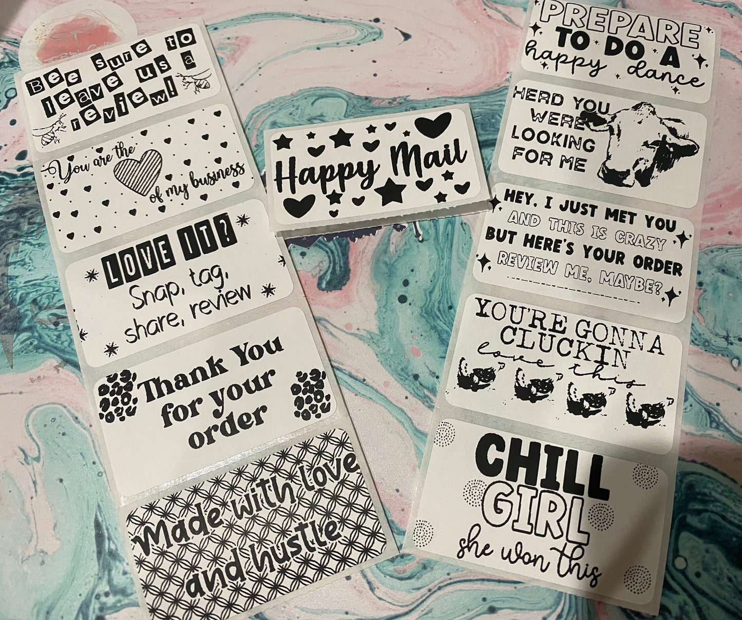 Custom Thank You Labels 1.25" x 2.25" | Shop Small stickers | business packaging stickers | personalized 25 Stickers | Small Business Labels
