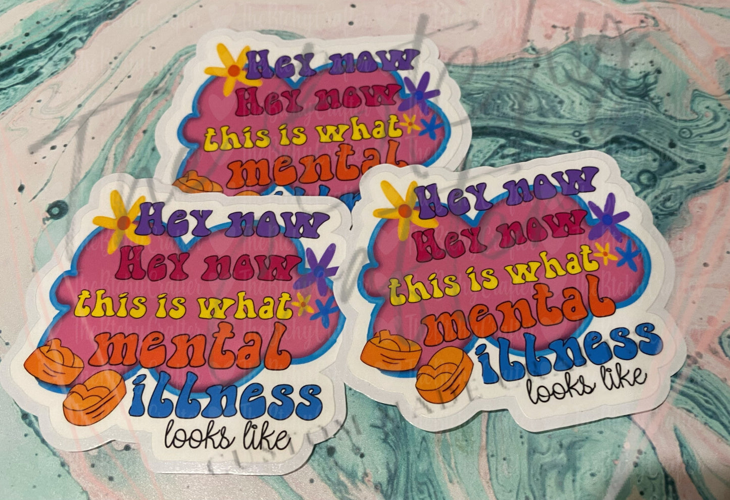Hey now Mental illness die cut sticker | Hey now hey now | Mental Health | Mental Illness | tumbler decal | laptop decals |