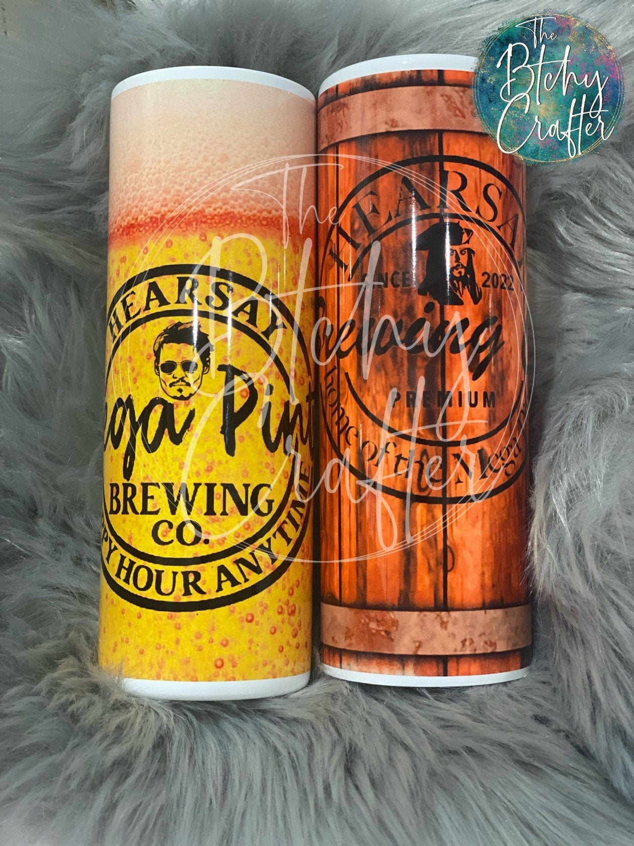 Mega Pint Hearsay Tumbler , justice for Johnny Depp, Hearsay, Megapint of wine, tumbler, water bottle