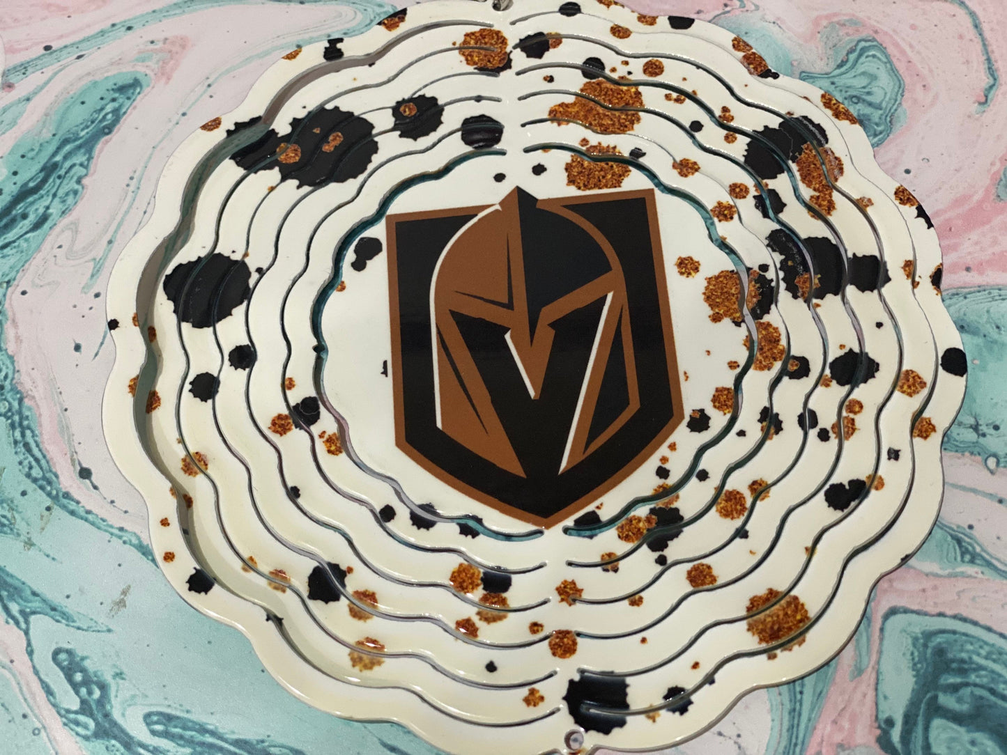 Wind Spinner , back yard decoration , garden decoration , golden knights , Vegas , Vegas golden knights, Dodgers , raiders