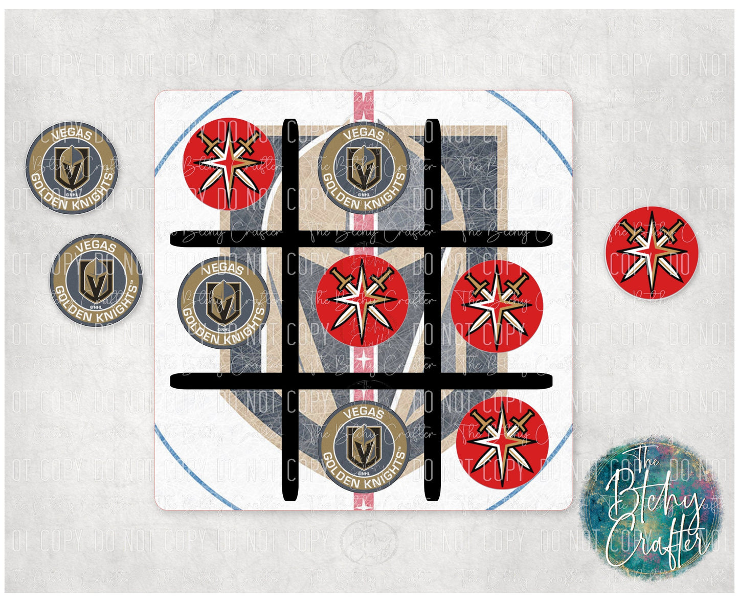VGK Tic Tac Toe Board