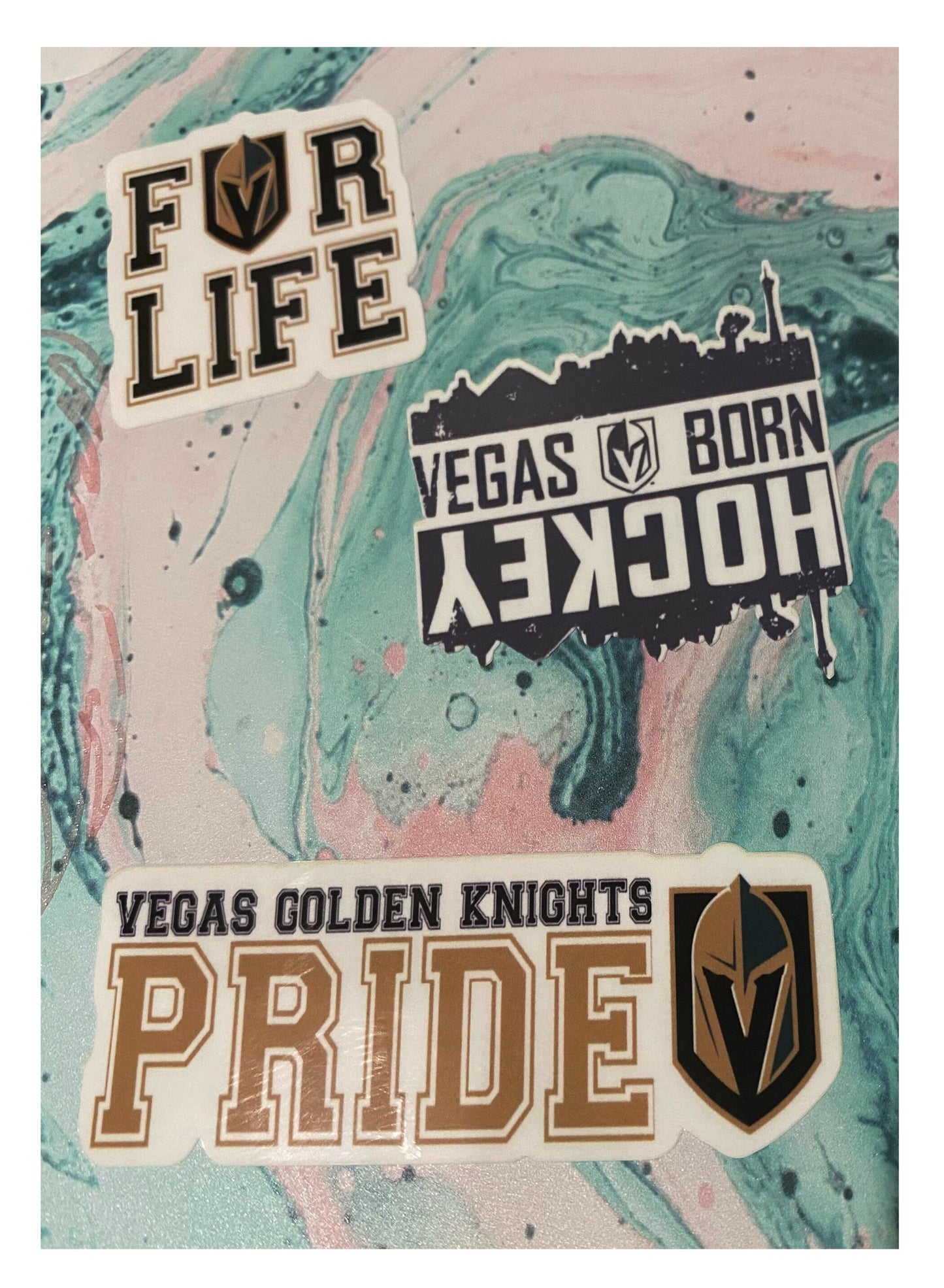 NHL Las Vegas Golden Knights 5 x 7 Inch Multiple Stickers Sheet