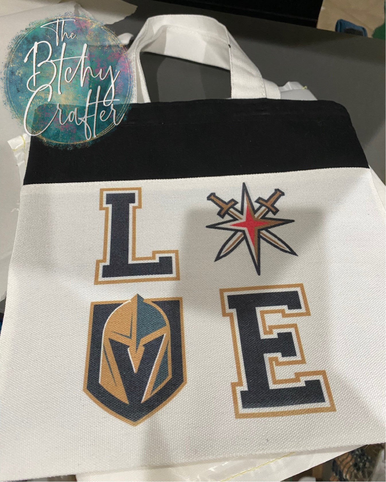 9” VGK tote bag